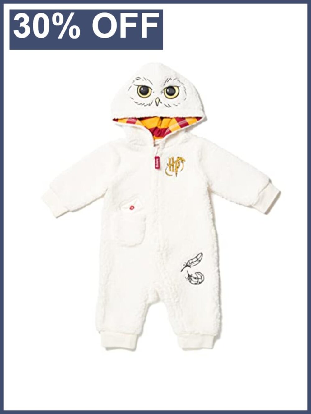 Harry Potter Baby Zip Up Coverall Costume Newborn Infant One-Piece